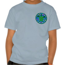 Green Sea Turtle 2-Sided Kids' Shirts