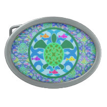 Green Sea Turtle Belt Buckle