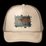 Green Sea Turtle bubbles Hat hats
