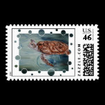 Green Sea Turtle Bubbles stamps