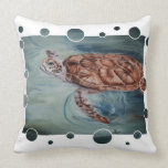 Green Sea Turtle Bubbles pillows