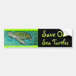 Green Sea Turtle Bumper Sticker bumper stickers