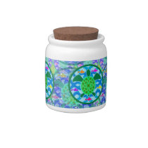 Green Sea Turtle Candy Jar