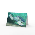 Green Sea Turtle Card
