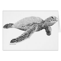 Green Sea Turtle cards