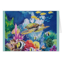 Green Sea Turtle Cards
