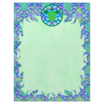 Green Sea Turtle Flame Letterhead