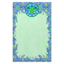 Green Sea Turtle Flame Stationery