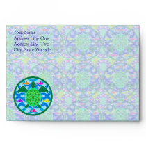 Green Sea Turtle Greeting Card Envelope