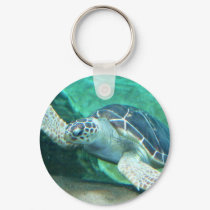 Green Sea Turtle Keychain by ZoologicallyInclined Green Sea Turtle Keychain