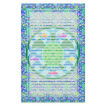 Green Sea Turtle Lined Stationery