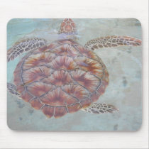 Green Sea Turtle Mouse Pad
