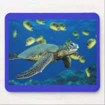 Green Sea Turtle Mouse Pad mousepads