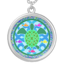 Green Sea Turtle Necklace