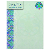 Green Sea Turtle Personalized Letterhead