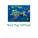 Green Sea Turtle, Save the Turtles t-shirts