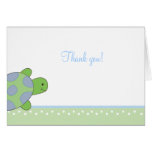 Green Sea Turtle seaturtle Folded Thank you notes Cards