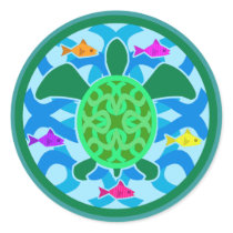 Green Sea Turtle Stickers