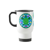 Green Sea Turtle Travel Mugs
