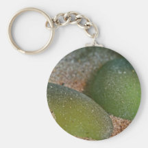Green Seaglass Keychain