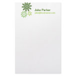 Green Set of Gears stationery
