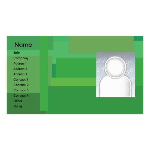 Green Shades - Business Business Cards (front side)