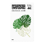 Green Shades of Tropical Plants Postage Stamps