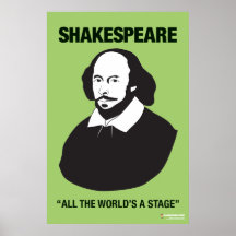 Green Shakespeare Classroom Poster
