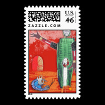green shaman postage