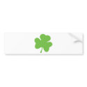 green shamrock bumper stickers by Tomaniac green shamrock bumper stickers