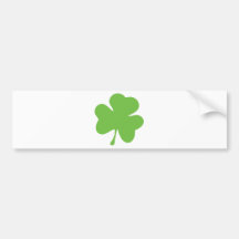 green shamrock bumper sticker