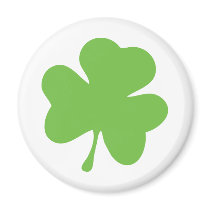green shamrock magnet
