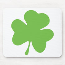 green shamrock mouse mats
