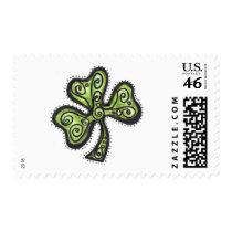 Green Shamrock postage