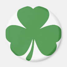 green shamrock st. patrick´s day magnet