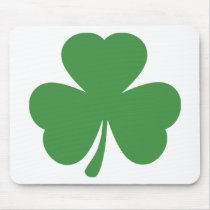 green shamrock st. patrick´s day mouse pad