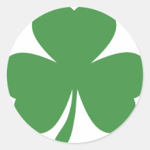 green shamrock st. patrick´s day sticker