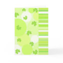 Green Shamrocks - Card