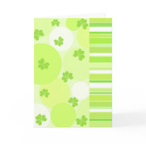 Green Shamrocks - Card