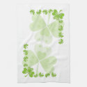 Green Shamrocks Kitchen Towels kitchentowel