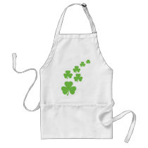green shamrocks rain aprons