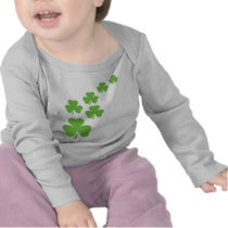 green shamrocks rain t-shirts