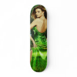 green shape skateboard deck