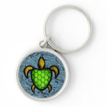 Green Shell Turtle Premium Keychain
