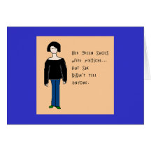 Green shoes cards