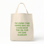Green shopping with humor bag