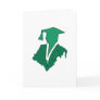 Green Sihlouette Card