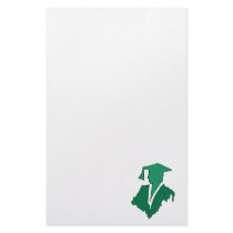 Green Sihlouette Stationery Design