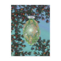 Green Silver Glass Bulb postcards