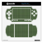 Green simple texture skin for sony PSP slim